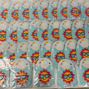 Bulk Party Favor Lot Of 35 Jumbo Charms For Beach Bag Tote - Sun with Sunglasses